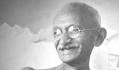 Gandhi smiling at Birla House