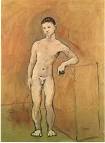 Nude Youth - Pablo Picasso - WikiPaintings.