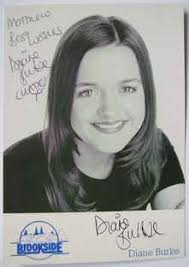 Diane Burke autograph (hand-signed Katie Rogers cast card, dedicated) - f_1405269