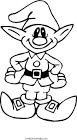 Elf coloring page