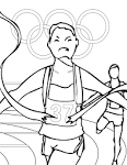 Track and Field coloring page