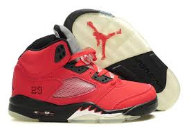 buy air jordan 5 big size us15 men shoes in red