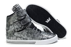 Supra TK Society High Mens Shoes - Silver/White/Black - SUPRA ...