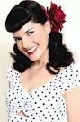 The Diva Pinup ~ Bettie Page Endorsed Red Rose Pinup Hair Clip :