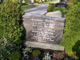 Grab von Walter Wedig (22.07.1914-03.03.1999), Friedhof Aurich-