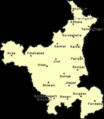 Haryana and Punjab, Information about Haryana and Punjab, Haryana ... - haryana_map