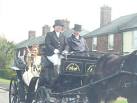 Marriage Carriage. Horse and carriage carrying a bride in Gretna Green, - via Daymix
