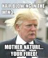 Trumps bad hair day - hair blowing in the wind mother nature your ... - 35qu4a