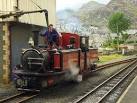SH6945 : "David Lloyd George" takes on water at Blaenau - via Daymix