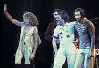 Image The Who in 1975. Left to right: Roger Daltrey, John Entwistle, Picture