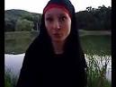 European girl telling how she