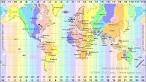 Two Time Zones Codes Maps with GMT comparison.