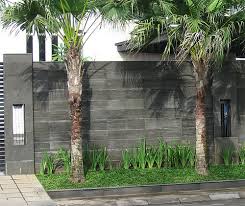 Desain Pagar Minimalis Batu Alam | desain rumah & taman | gambar ...