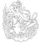 Disney Princesses coloring page
