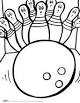 Bowling coloring page