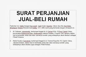 Budidaya Burung: [.doc] CONTOH SURAT PERJANJIAN JUAL BELI RUMAH