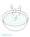 Soup coloring page