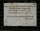 A plaque celebrating the life - via Daymix
