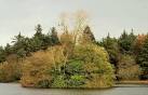 This artificial island (not shown on the OS map) is in the lake in - via Daymix