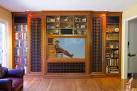 Hidden Media Library - traditional - media room - san francisco ...