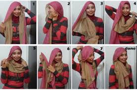 Cara Memakai Jilbab Untuk Baju Motif Horizontal | Brekelesix's Blog