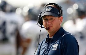 Head coach Chris Hatcher of the Georgia Southern Eagles watches on against the North Carolina Tar Heels at Kenan Stadium on October 10, 2009 in Chapel Hill, ... - Georgia+Southern+v+North+Carolina+D5X2ScM9c6il