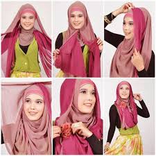 Kreasi Hijab Pengantin Sederhana Dari