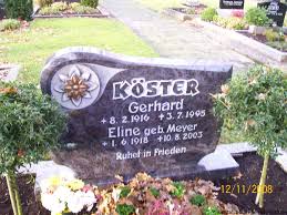 Grab von Gerhard Köster (08.02.1916-03.07.1995), Friedhof Moorlage - mg103