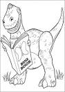 Reading coloring page