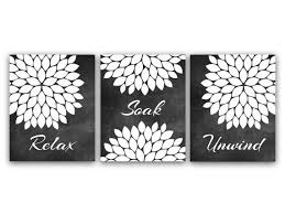 Bathroom Wall Art, Relax Soak Unwind, Instant Download Bath Art ...