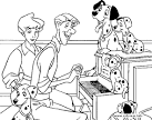 Piano coloring page