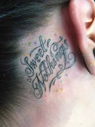 cursive f tattoo