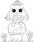 Owl coloring page