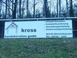 Baudekoration GmbH, Waldesruh 4 36148 Kalbach-Uttrichshausen Tel. 09742/1347, Reiner Kress Baudekoration