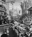 Views of London 1750 - 1850 : William Hogarth. Gin Lane and Beer Alley