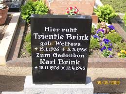 Grab von Karl Brink (18.11.1906-10.04.1945), Friedhof Vellage