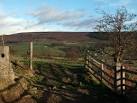 Cold Moor Lane rises from Bilsdale generally north-westwards to reach open - via Daymix