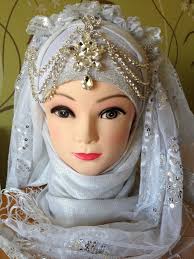 Aliexpress.com : Buy Wedding Bridal Hijab Scarf Headpiece Tikka ...