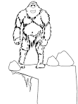 Abominable Snowman coloring page