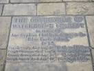 Memorial stone outside the west door of the minster - via Daymix