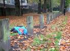 near to Cardiff/Caerdydd, Great Britain. Fallen Superman among fallen leaves - via Daymix