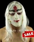 Aliexpress.com : Buy Photography prop party clown makeup. Big hair ... - Halloween-Horror-mask-long-hair-horror-mask-grimace-three-eyes-