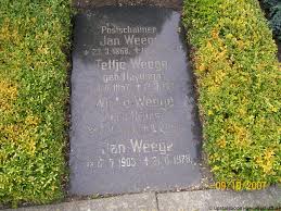 Grab von Jan Weege (17.05.1903-21.08.1978), Friedhof Norden-neuer ...