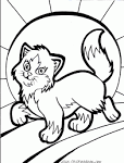 Cat coloring page