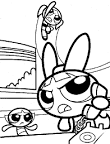 Powerpuff Girls Cooling coloring page
