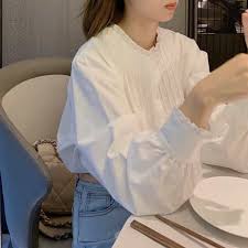 白ブラウス|きれいめオフィス通勤レディース韓国ファッション通販『Maribel』
