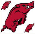 NCAA ARKANSAS RAZORBACKS - 3 Large Wall Accent Murals Stickers