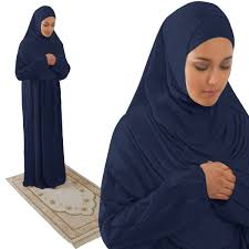 Amade Women's One-Piece Prayer Dress Beige Abaya Gift Set � Modefa ...