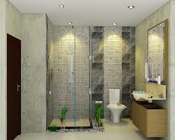 Desain Kamar Mandi Dengan Pohon Didalamnya - Gambar Rumah