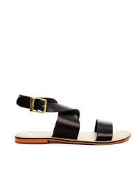 ASOS ASOS FOSTER Leather Flat Sandals
